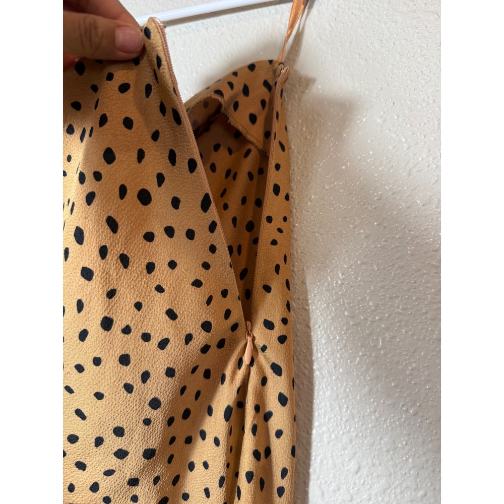 Cotton Candy LA Leopard Print Satin Midi Skirt Size M - Picture 5 of 8